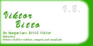 viktor bitto business card
