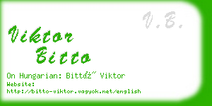 viktor bitto business card